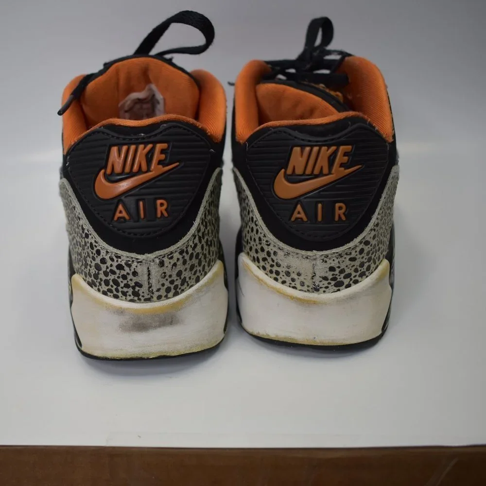 Nike Air Max 90 Safari GS Summit White Black Clay Orange‎ 820340-100 SZ 7 Y